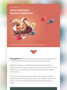 Rayman Adventures was featured in the App Store in October 2018.