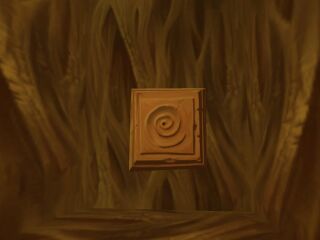A Spiral Door stone at the beginning of a level.