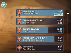 The now-removed achievement for turnips at the bottom.