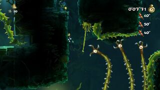 Tentacle claws reaching for Rayman.