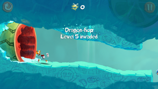 The start of the level Dragon-hop