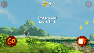 The start of the level Trapped walk.