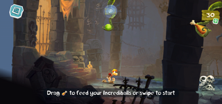 The start of the level.
