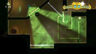 In this version, the player must navigate a pipe maze.