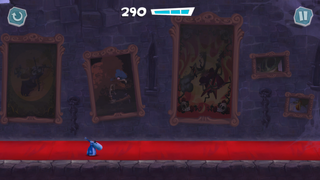 The Orchestral Chaos painting and a Grannies World Tour painting, as seen in Rayman Adventures