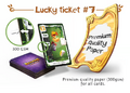The seventh lucky ticket: premium quality cards.