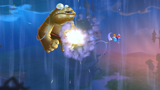 The Armored Toad fully vulnerable to be defeated