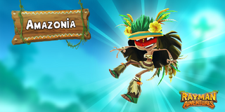 Amazonia's Twitter sharing photo in Rayman Adventures.