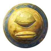 A cyclops gong, as it appears in Rayman Origins.