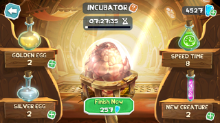 The different elixirs can be used on an egg.