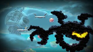 Hades' Hand flying around the arena