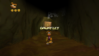 In the first section of the Canopy, where the spider is waiting.