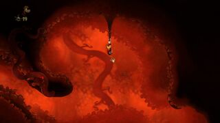 Parts of El Stomacho's stomach can be used as platforms.