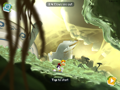 The start of the level.