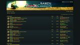 The April Fools 2017 theme, parodying the misspelling of "Rayman" as "Ramen".