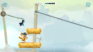 A Swordsman Ninja preparing to slash the player.