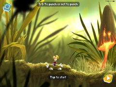 The start of the level.