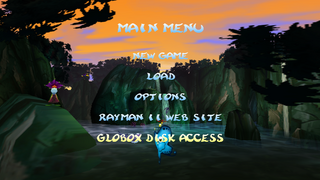 The option to access Globox Disc on the menu.