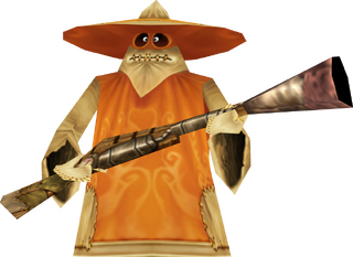 A Hoodmonger, as appearing in the final stage in the Tower of the Leptys.