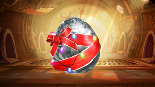 A silver Snow-Egg ready for hatching.