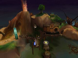 The Spiral Door in the Isle of Doors which leads to the Bayou.