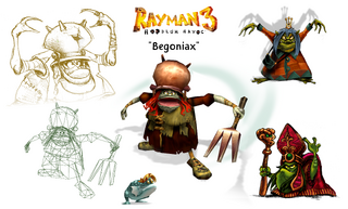 The concept art of Bégoniax.