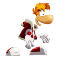 Santa Ray, as he appears in Rayman Fiesta Run