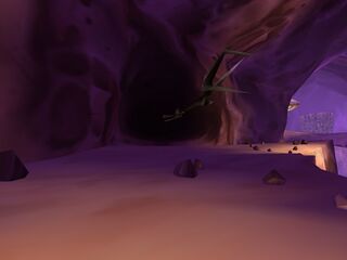An arm in the Cave of Bad Dreams.