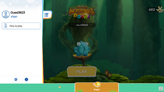 The profile page, featuring the option to change the player's name