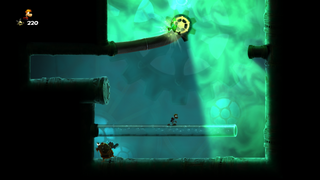 Murfy must move the wheel to change where the light is shining.