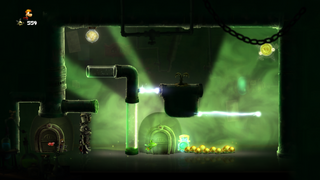The second to last area of the level.