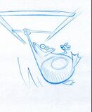 Concept art of Globox for Rayman M