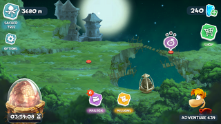 An imprisoned egg on the Adventure Map.