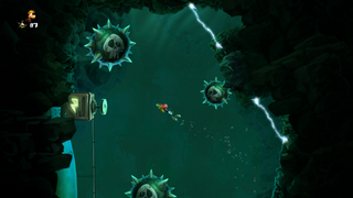 Three underwater mines