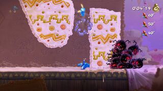 A Flying Punch used to dig through cake in the Fiesta de los Muertos