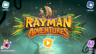 Toad Story in the Main Menu, in Rayman Adventures.