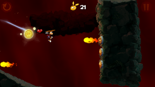 Rayman with a Skull Coin.