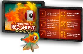 The Red Ghost token and projectile card
